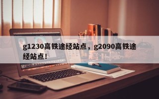 g1230高铁途经站点，g2090高铁途经站点！