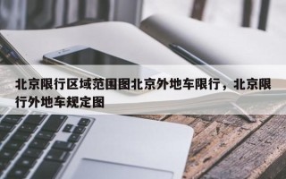 北京限行区域范围图北京外地车限行，北京限行外地车规定图